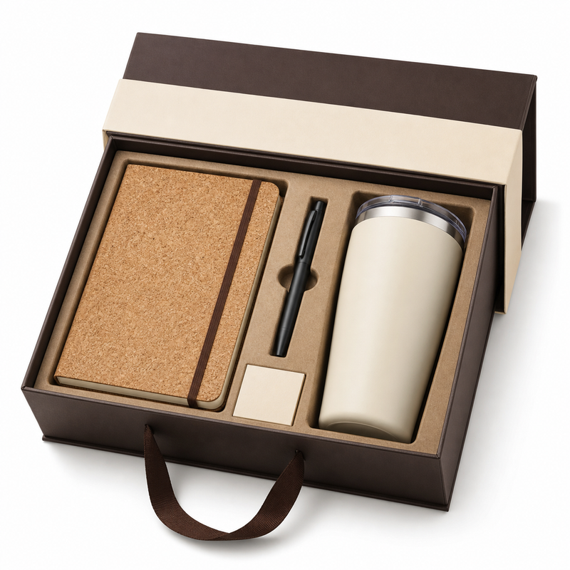 Cork A5 Notebook & Insulated Tumbler Gift Set