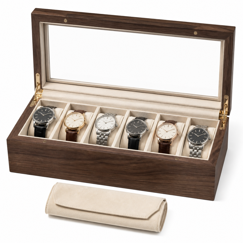 Wood Mechanical Watch Display Box