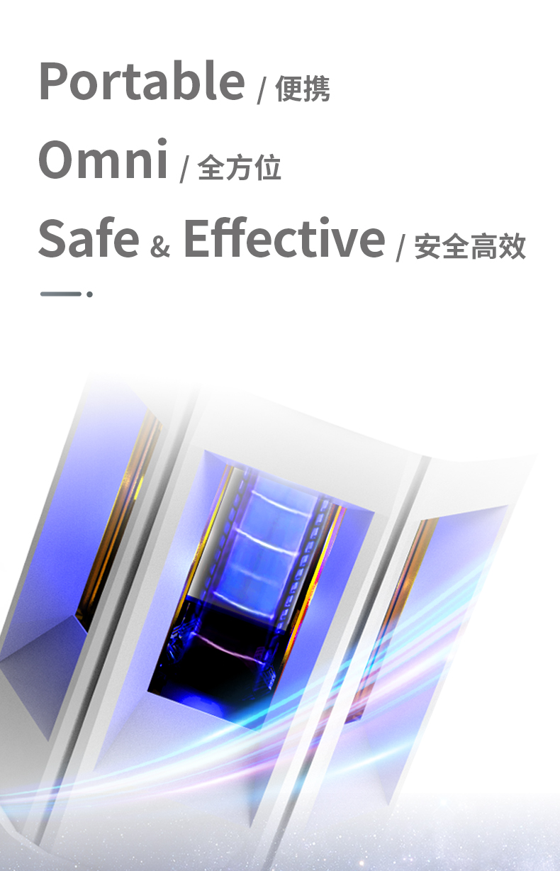 222nm Far UVC Excimer Disinfection Lamp Safe for Human Exposure, Whole Space Air Surface Sterilizing Light Home Hospital Office Use
